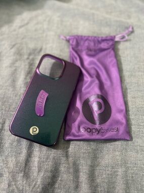 Loopy brand phone case Supernova Shimmer Purple shift case iPhone 13 Pro